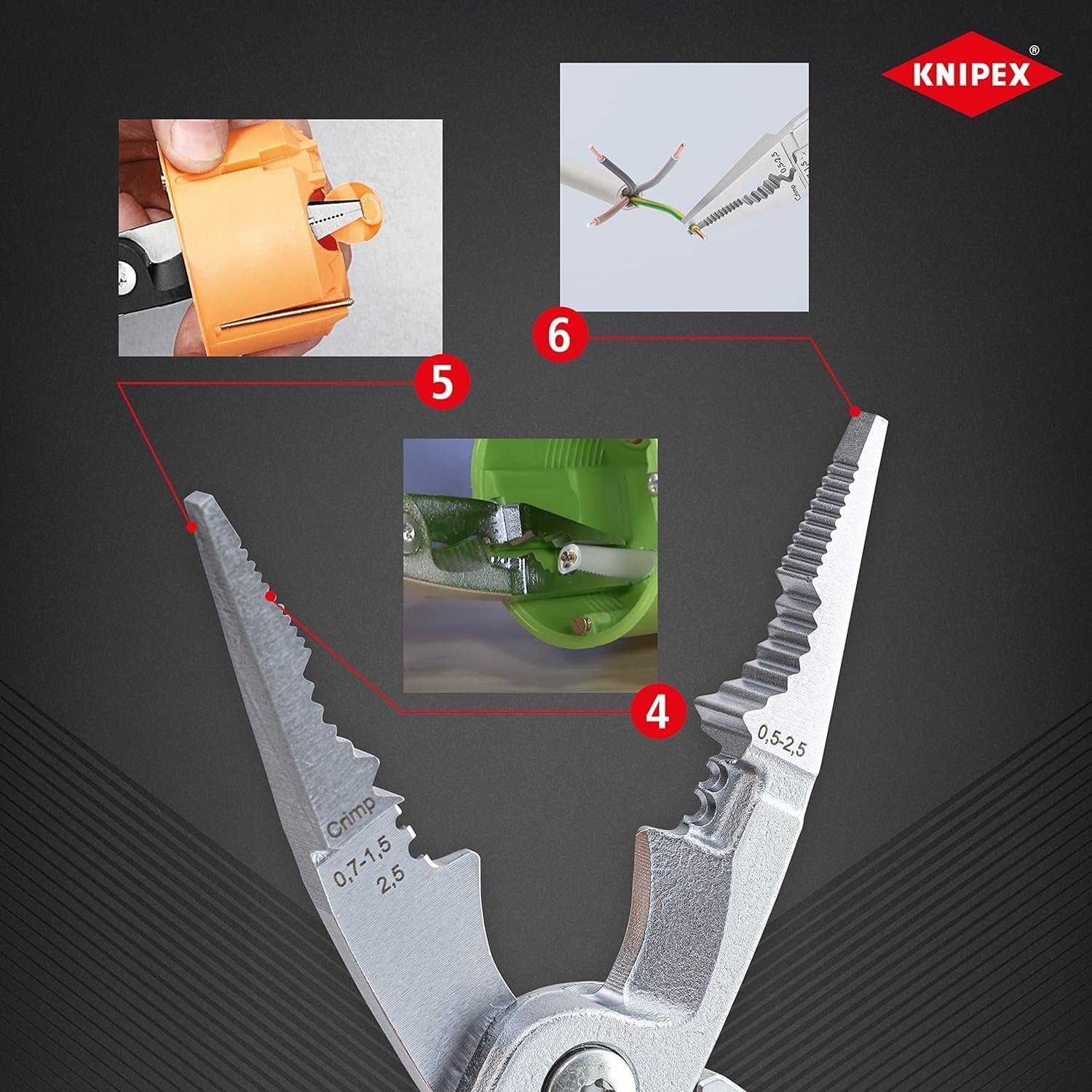 Cutting edge of Knipex 13 96 200